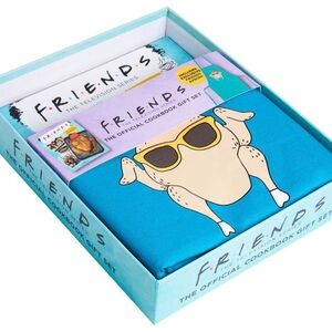 Friends Cookbook Gift Set with Apron NIB